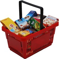 Tanner 40128 - Supermarkt Korb GefüLlt Mit Markenminiaturen Kaufmannsladen Neu