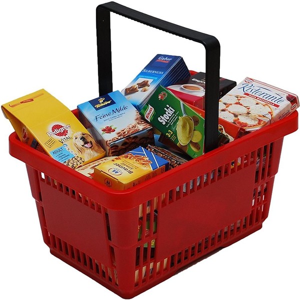 Tanner 40128 - Supermarkt Korb GefüLlt Mit Markenminiaturen Kaufmannsladen Neu-image