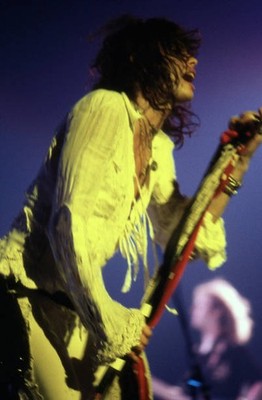 Steven Tyler of Aerosmith in concert in Philadelphia PA in 1980 Old Photo 1