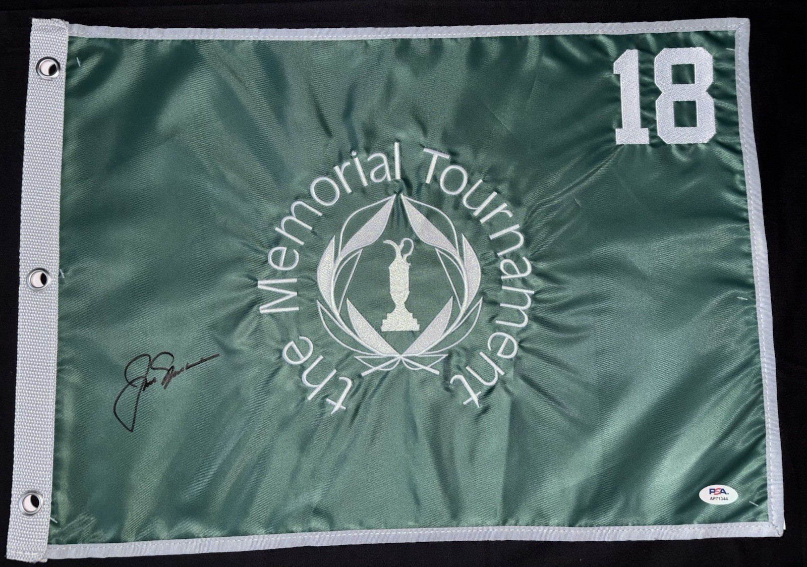 JACK NICKLAUS PSA/DNA COA SIGNED AUTOGRAPH 2025 THE MEMORIAL FLAG