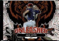 2023 Donruss #U6 Jack Leiter Unleashed Vector Texas Rangers (P)