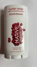 Native Candy Shop Deodorant SWEET CINNAMON HEARTS 2.65oz Aluminum Paraben Free