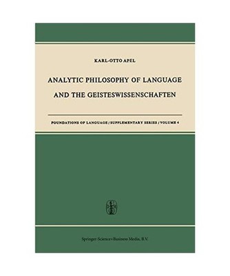 Analytic Philosophy of Language and the Geisteswissenschaften, Karl-Otto Apel