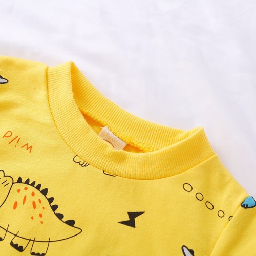 2PCS Toddler Kids Baby Boys Dinosaur Pullover Tops + Pants Outfits Clothes Set - Picture 26 of 30