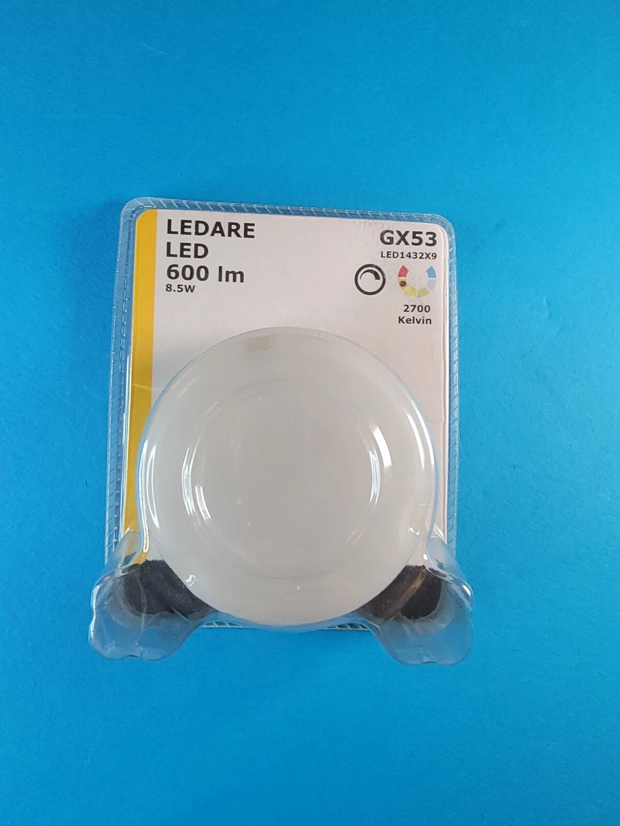 IKEA Ledare LED GX53 600 lm 8.5 W Dimmable Light Bulb 2700 Kelvin 600 Lumen LM
