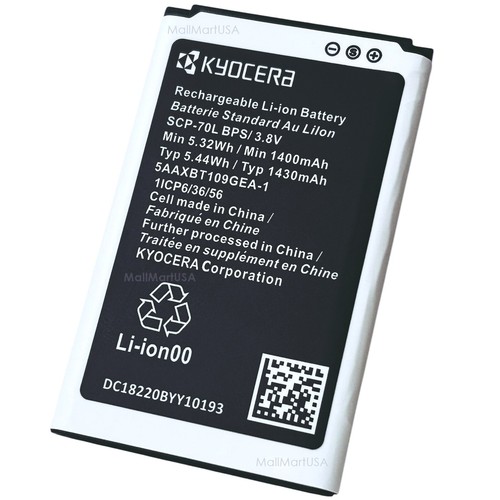 New Oem Original Kyocera Battery Scp-70Lbps for Cadence S2720 Flip Phone 1430mAh