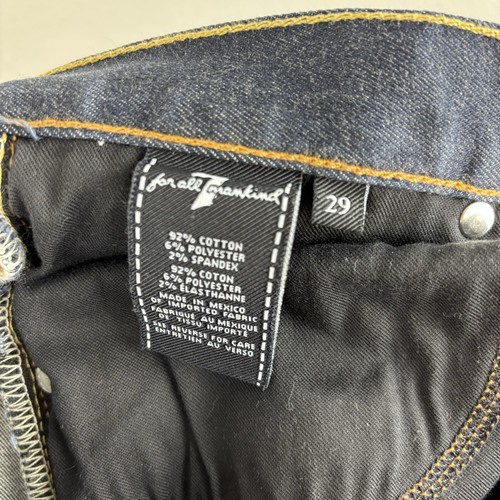 7 For All Mankind Slimmy Jeans Men’s Sz 29 (Actual 30"x29") Dark Denim - Picture 5 of 5