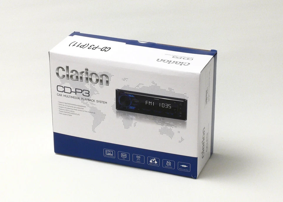 Clarion P11 Autoradio 1DIN Bluetooth MP3 AUX USB RCA x6 ( subw ) + Ferbedienung - Bild 3 von 4