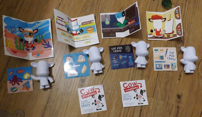 4 NEW Chik Fil A Cow Creations Kids Toys ARTIST, SCIENTIST, CHEF & SCUBA DIVER