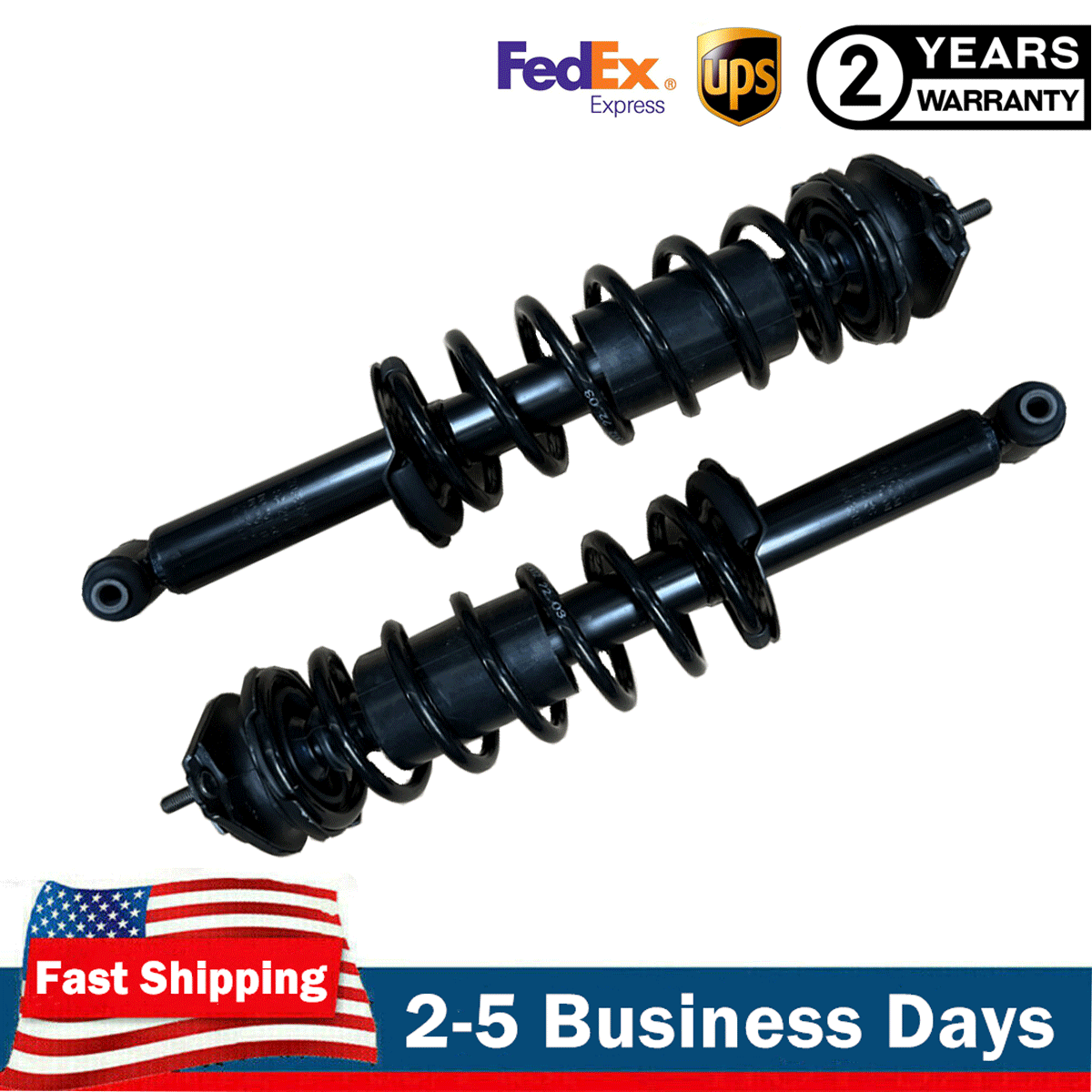 2PCS Rear Shock Struts For Subaru Forester SJ 2.0 S AWD 2013- 2018 ...
