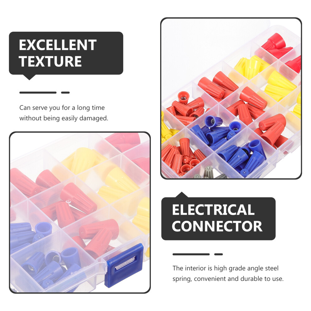 204 Pcs Screw Type Crimping Cap Plastic Wire Caps Terminals Connection eBay