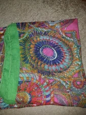 Women's Fashion Scarf Polyester Multicolor Geometric Pattern - NWOT