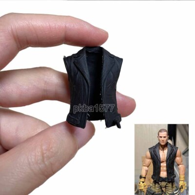 Cool Black 1/18 Vest Waistcoat Coat For 3.75'' Acid Rain Joytoy Figure Accessory