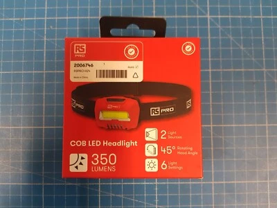 RS PRO RSPRO-H24 2006746 COB LED Stirnlampe 350 lumen