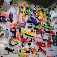 HUGE 30 Nerf Gun Lot Bundle Mega, N-Strike, Ultra, Fortnite, Zombie, and Darts