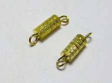 50 Sets Golden Plated Screw Clasps 3.5X8mm Neacklace Braclet findings