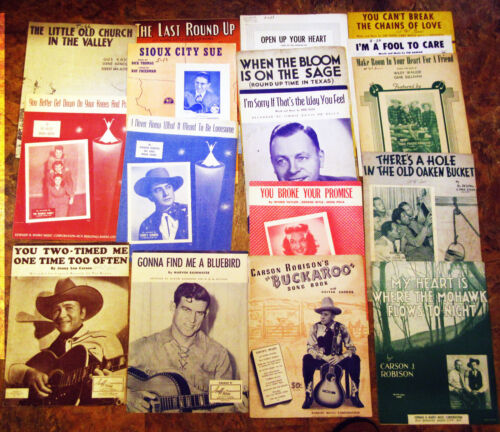 Lot 70: 16 Pcs RARE COUNTRY, FOLK, WESTERN, HILLBILLY 1931-1957 Prairie Ramblers