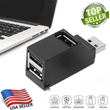 USB 2.0 3 Port Multi HUB Splitter Expansion Desktop PC Laptop Adapter High Speed