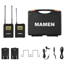 MAMEN WMIC-01 UHF Dual-Channel Wireless Microphone System