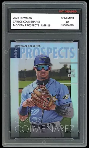 Carlos Colmenarez 2023 Bowman Modern Prospects Insert 1st Graded 10 Rookie Card
