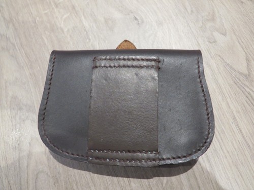WW 1 REPRODUCTION SAM BROWNE OFFICERS LEATHER CARTRIDGE POUCH (2) - Picture 7 of 11