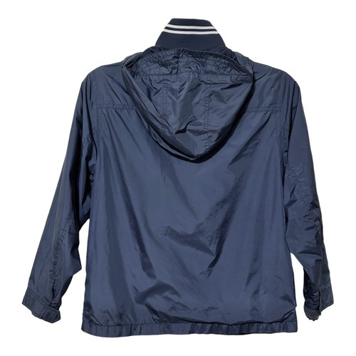 Gap Kids Boys Windbreaker Jacket Size 8 Medium Blue Zip Hood Pocket Lightweight - Picture 10 of 17