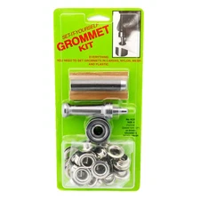 C.S. Osborne Set-It-Yourself Grommet Kit K231-4, 1/2" Hole, W/ Nickel Grommets