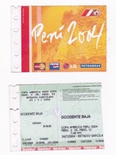 Copa America 2004 Uruguay v Colombia  3rd Place Play Off Ticket in Cuzco Peru