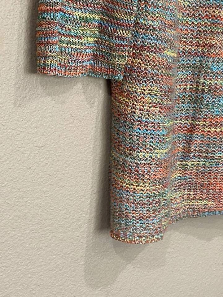 Вязаные свитера США размер средний миниатюрный женщин туника многоцветный топ - Изображение 4 из 4