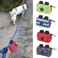 Pet Dog Pick Up Poop Bag Dispenser Soft Cat Puppy Waste Garbage Holder Portable 