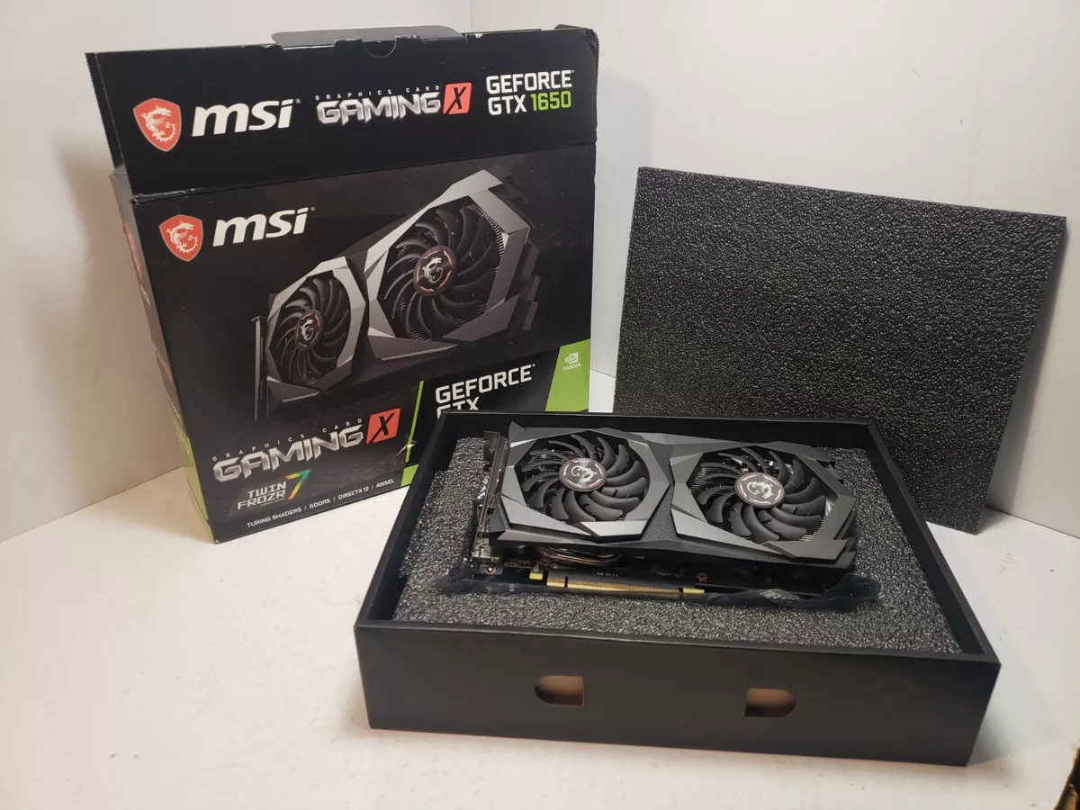 MSI GeForce GTX 1650 GAMING X BV 4GB 4G 128-bit GDDR5 PCI-E 3.0