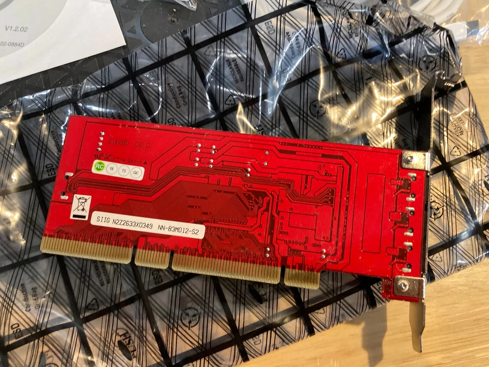 SIIG DP FireWire 800 M-64 PCIe Card Adapter In Box With Firmware & Cables - Image 3 of 4