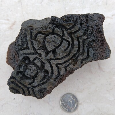 Sea Turtle honu Petroglyph Ancient Art Hawaiian Hieroglyph Rock Stone Carving  