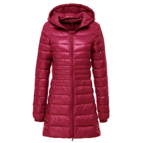 Women's Down Jacket 90% Duck Down Coat Ladies Hoodie Long Hooded Jacket S-6XL - Picture 11 of 27