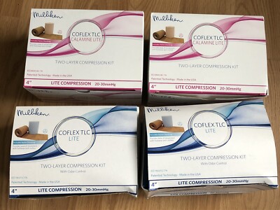 2 Milliken Coflex TLC Calamine Lite 2 Non 2-Layer compression kit 20-30 mmHg 4''