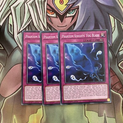 LEHD-ENC21 x3 Phantomritter Nebelklinge Common Top Zustand Yugioh