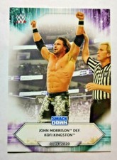 2021 Topps WWE #8 John Morrison def. Kofi Kingston wrestling card
