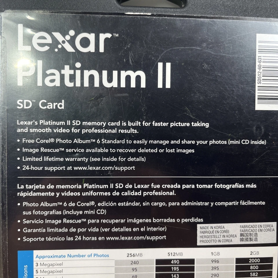 Corel Photo Album 6 Compact Disc Standard Edition + Levar Platinum 2 512mb Sd - Image 2 of 2