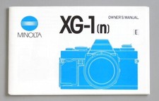 Minolta XG-1 n Instruction Manual in English