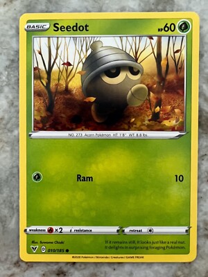 pokemon card seedot - (9/114) Grass Grass Absorb (10) Heal 10 damage from this Pokmon pokemon seedot card Seedot Crystal