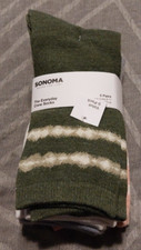 NWT 5 pk Women's Sonoma Everyday Crew Socks sz 9-11 Multi colored -4233
