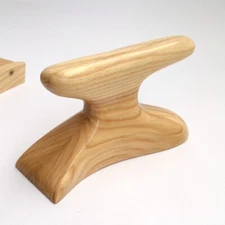 Wooden tolliker, hat making tool. Millinery supplies.