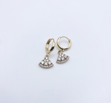 Huggie Hoops Earrings Gold Plated NWT