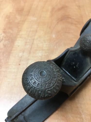 ANTIQUE STANLEY RULE & LEVEL CO. No. 113 CIRCULAR COMPASS PLANE - Picture 5 of 9