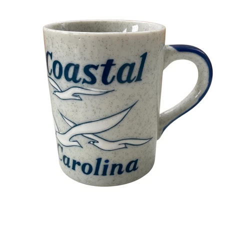 Vintage Otagiri Seagull Mug Coastal Carolina Speckled Beach Seaside