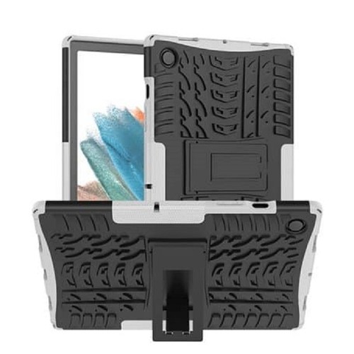 Tablet Case For Samsung Galaxy Tab A8 10.5 Stand Cover Kickstand silicone bk wt - Picture 4 of 5