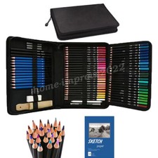 96/146PCS  Colored Professional Drawing Pencil Kit, Pencil Sketching for Artists