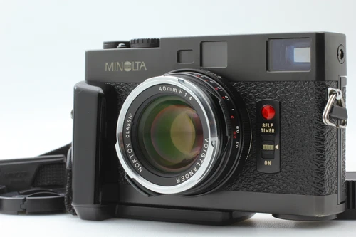 [MINT w/ Grip] MINOLTA CLE 35mm Film Camera NOKTON 40mm f1.4 MC Lens From JAPAN