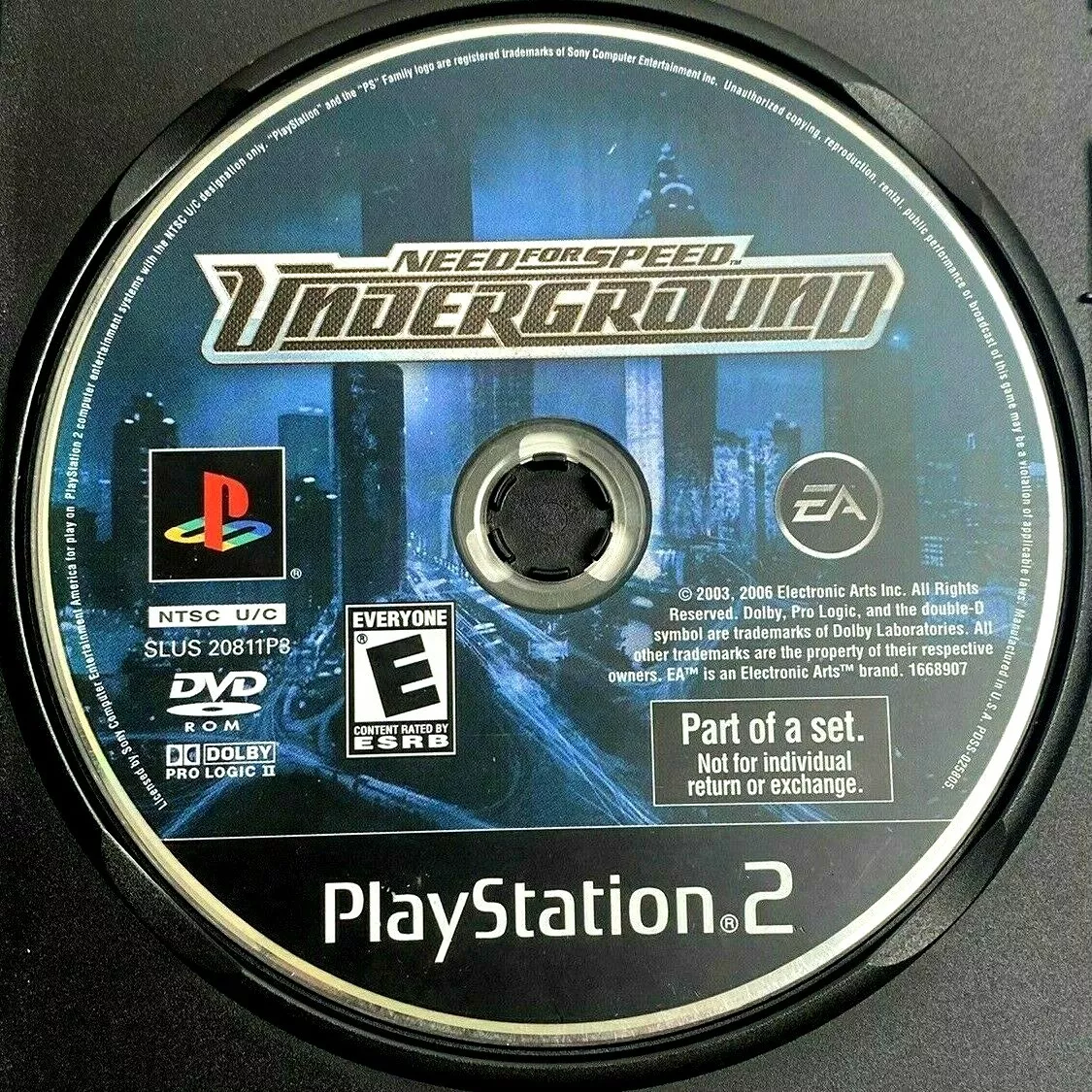 Need For Speed Underground 2 - [Sony PlayStation 2 PS2] Disc Only