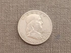 1963 USA - ½ Dollar-Circulated Ben Franklin Half Dollar - .900 Silver Coin 2